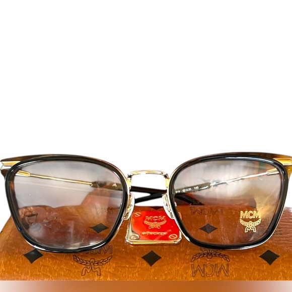 MCM Eyeglasses Clear Black/ Havana Cat Eye Shape - Picture 3 of 3